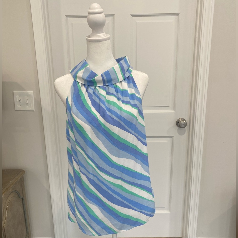 Sail to Sable Cowl Neck Sleeveless Top Size Small